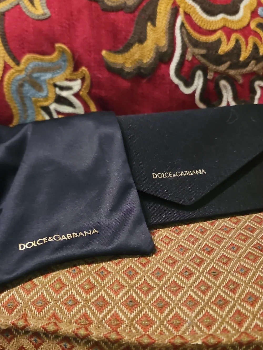 Dolce & Gabbana Pink Cat Eye Sunglasses With Case And Protective Bag